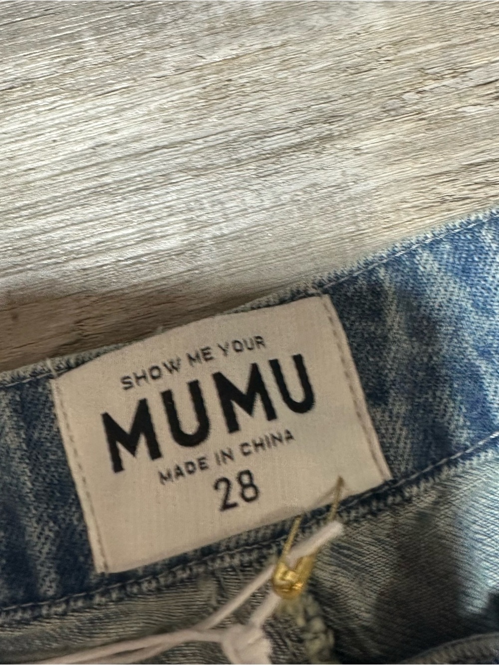 New Show Me Your MuMu The Cargo Jeans 28 wide leg - Picture 7 of 10